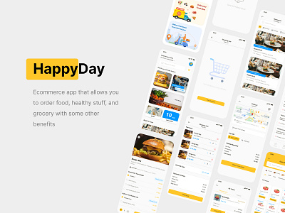 HappyDay App for food delivery