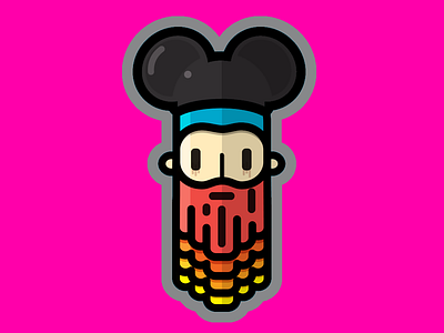 Mickey doodles illustration vector