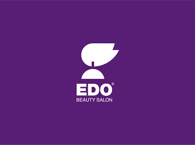 Edo beauty salon logo purple salon