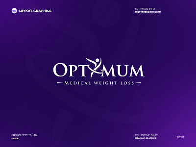 Optimum medical logo abstract logo awesome logo branding business logo esportslogo illustration logo minimal modern logo monogram logo