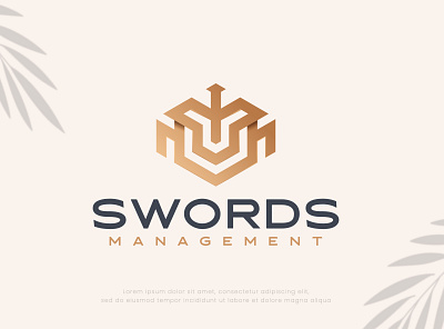 Swords Management Logo Design 3d abstract logo awesome logo branding business logo design esportslogo gaming illustration logo logo design branding mascot logo monogram logo motion graphics spartan swords logo ui visual identity