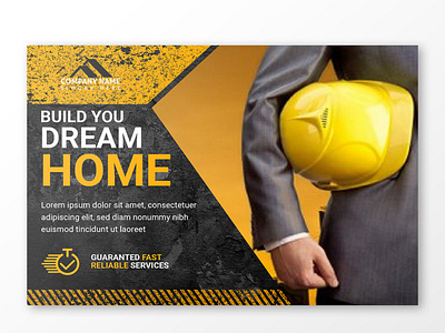 Construction Postcard design advert advertisement branding bundle template business conference conference conference print template bundle construction worker entrepreneur flyer design postcard design