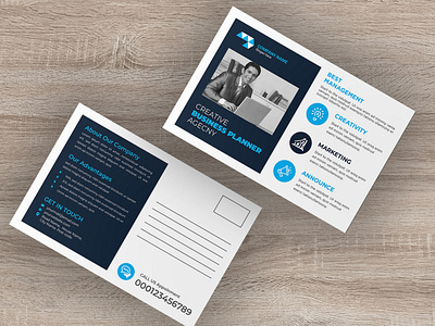 Business postcard design