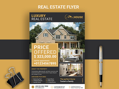 Real estate flyer design