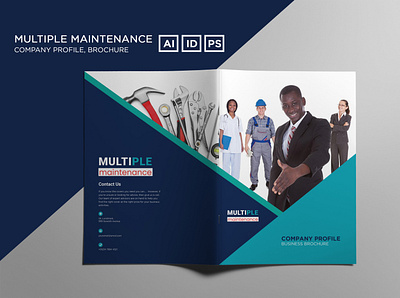 Multiple Maintenance company profile and brochure banner design branding brochure design bundle template business conference company profile conference print template bundle design graphic design layout design logo magazine design