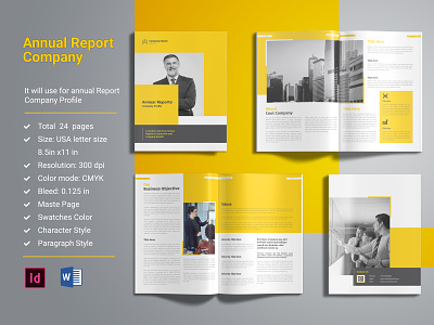 Annual Report, Company Profile design