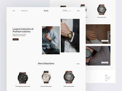 Ecommerce website for watches.