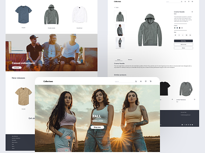 clothing ecommerce website. apparel clothing brand clothing company clothinglines ecommerce ecommerceshop fashion homepage landing page mockup online shopping outfits product shopping streetwear typography ui ux webdesign website