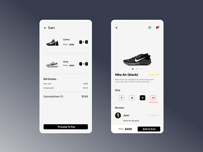 Shoe ecommerce app.
