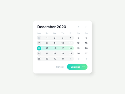 Date Picker Component app calendar date picker ui ux website