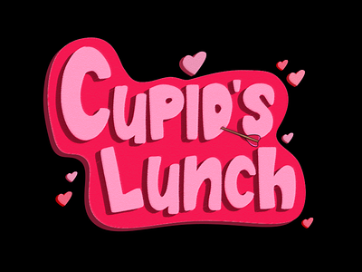 Cupid's Lunch branding cartoons cupid design illustration logo love orelia typography vector