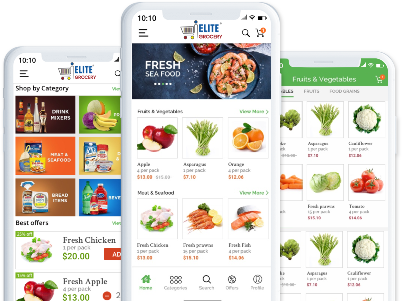 Mobile app stores list. Mobile app магазин. grocery store application. супермаркет приложение.