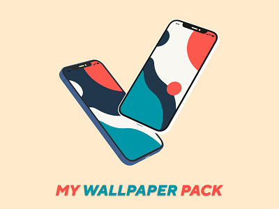 MY WALLPAPER PACK adobe advertising design flat flatdesign illustration illustrator iphone iphonedesign vector wallpaper wallpaperdesign