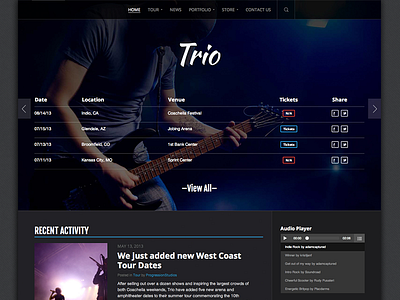 Trio Band WordPress Theme responsive theme themeforest website wordpress