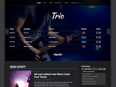 Trio Band WordPress Theme