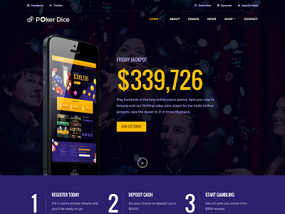 Poker Dice - Casino Resort & Hotel casino envato poker resort themeforest wordpress