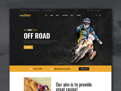 motoCROSS - Motorcycle & ATV WordPress Theme