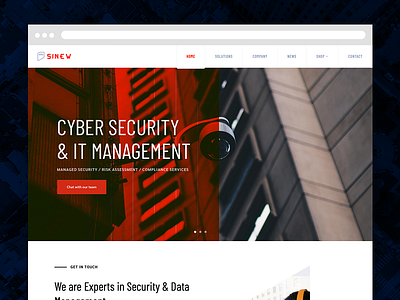 Sinew - Cyber Security & IT Management cyber security envato information technology themeforest wordpress