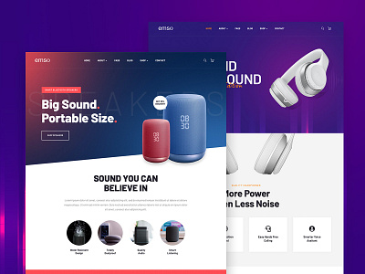 Emso - Single Product Theme elementor headphones themeforest wordpress