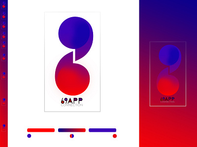 69APP app branding design graphic design logo ui web