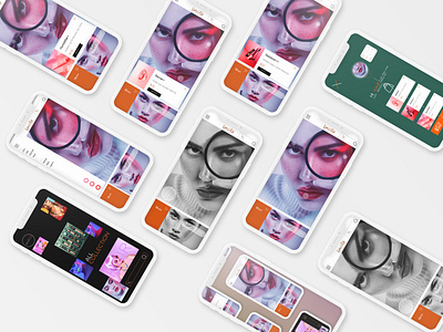 Ux and Ui of Fashion Beauty Online shop APP app design application beauty design design pattern fashion flat graphic design interaction design minimal mockup online shop pattern ui uidesign uiux ux uxdesign web website