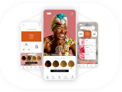 concept for fashion/beauty app design