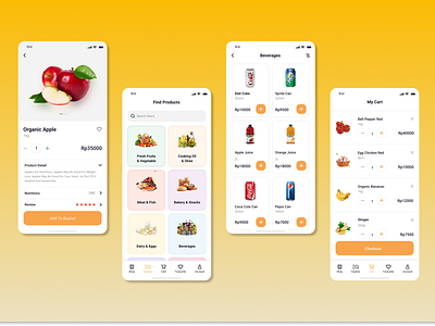 Fresh Market Mobile App - Mobile UI