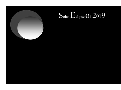 Solar Eclipse illustration simple