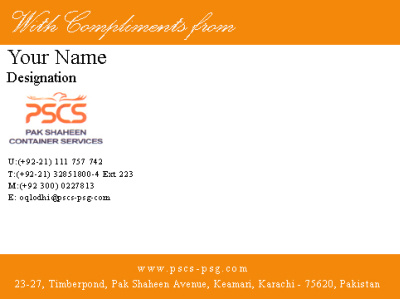 Custom Compliment Slip copy branding design typography