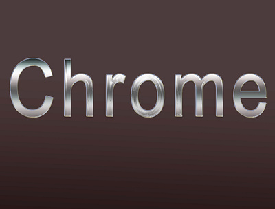 Chrome Text branding typography