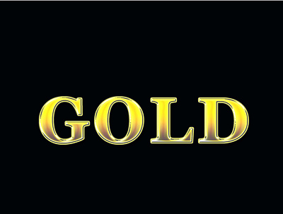Gold Text typography