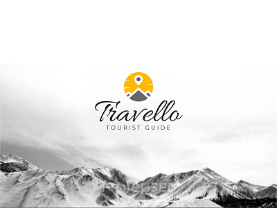 Travello Logo branding creative design custom design graphic design illustration lettering logo logo design minimal travel type vector