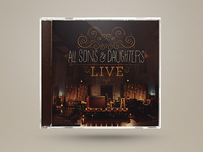 All Sons & Daughters LIVE album booklet cd cover record