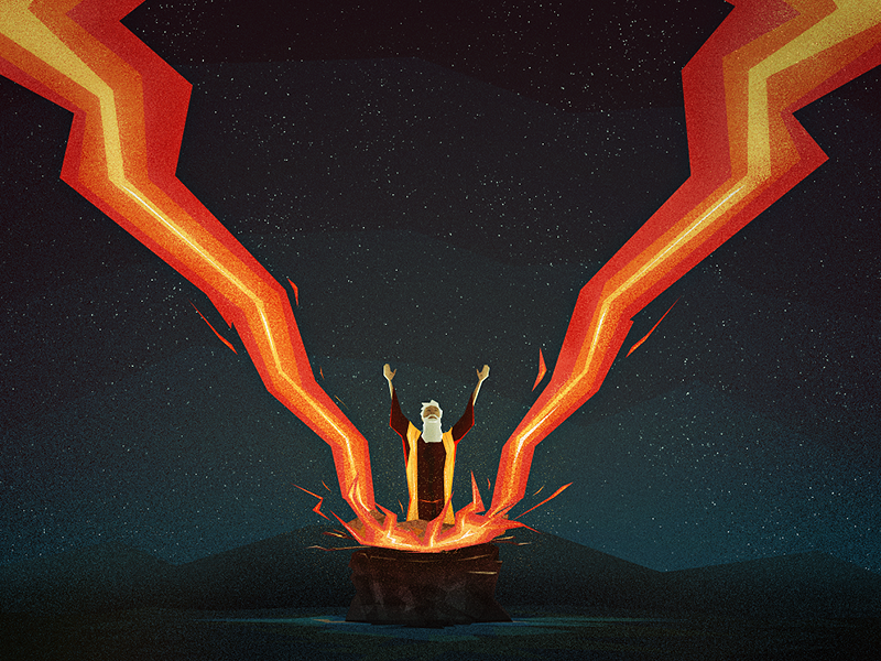 Fire From Heaven Final by Joe Cavazos on Dribbble