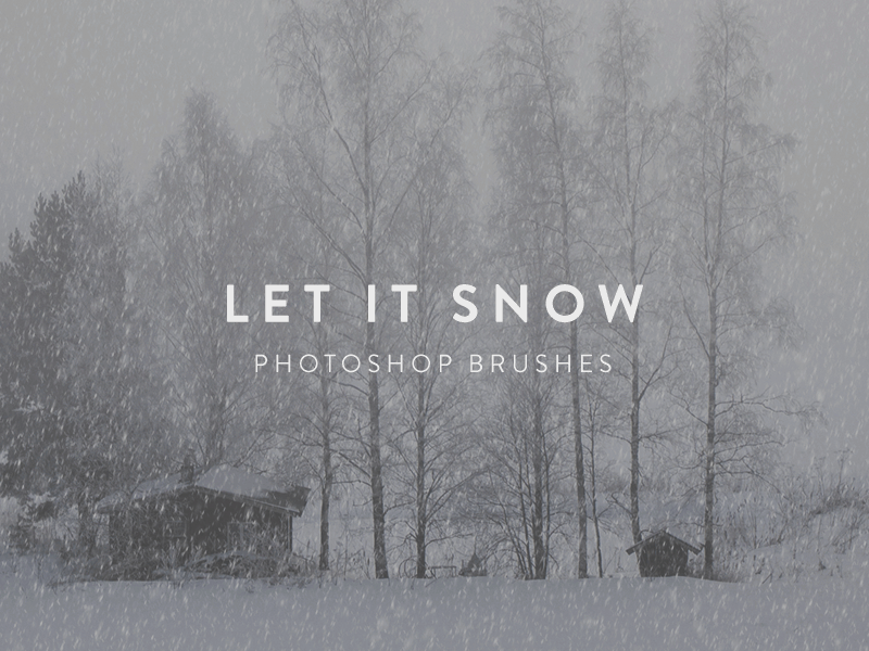 Let It Snow | Photoshop Brushes brush brushes free gratis photoshop snow