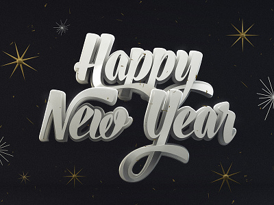 2k14 3d c4d cinema new year