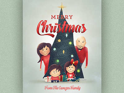 Merry Christmas! card christmas family holiday