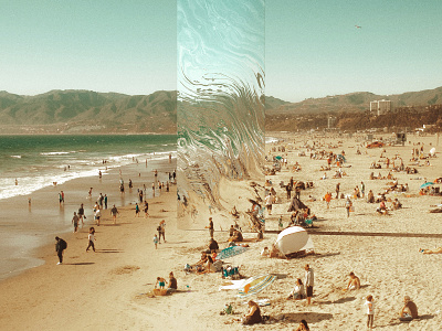 Summer Daze beach digital art photoshop reflection summer surreal