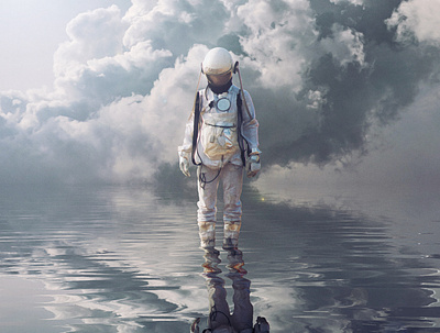 Astro Dreams composite digitalart photo manipulation photoshop reflection sci fi scifi surreal