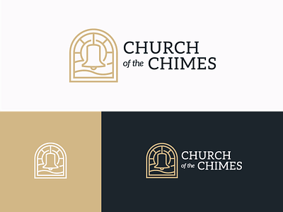 Church Of The Chimes - Logo branding church identity logo mark