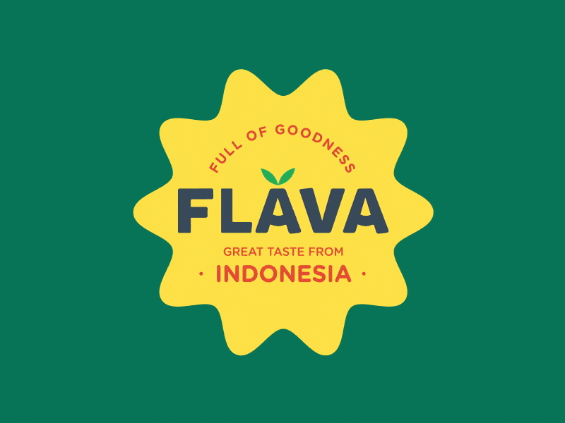 Flava Logo asia banana fruit fun logo logotype motion graphics