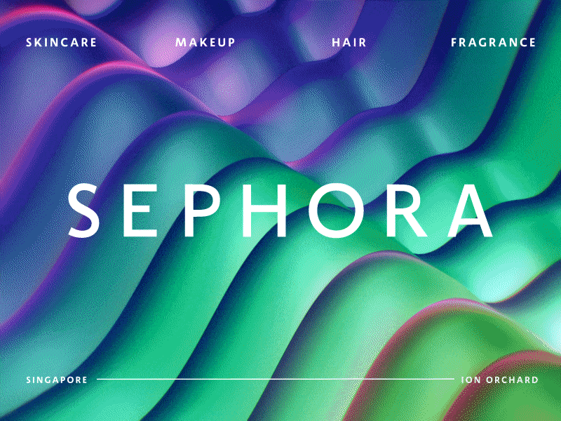 Sephora—Strips after effects animation colourful gradient motion motion graphics sephora trapcode