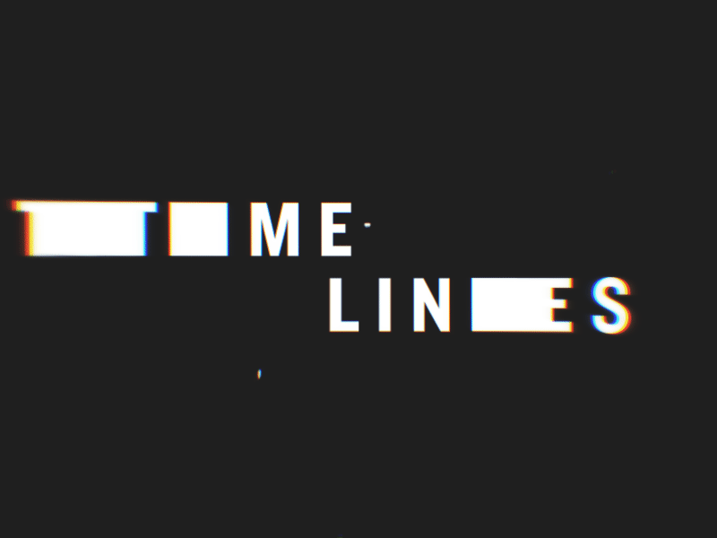 Timelines after effects animation glitch logo motion motion graphics stretched type strokes