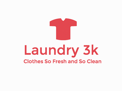 Laundry 3K branding clean clothes logo logo simple squarespace