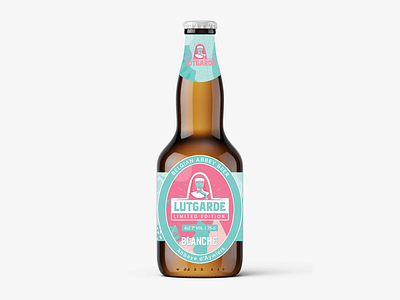 Beer Bottle 1 bottle design detailed illustration label