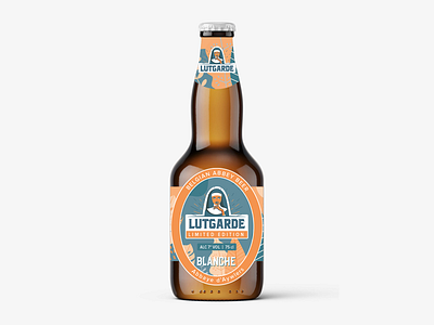 Beer Bottle 3 design detailed illustration label