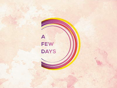 ( A Few Days ) afewdays days inspiration logo mariusfechete purple yellow