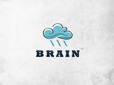 ( Brain ) brain cloud inspiration inspire logo logotype mariusfechete rain