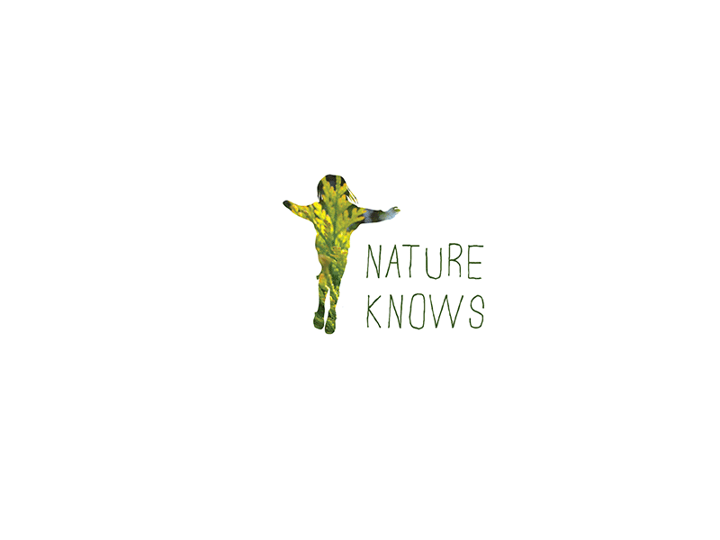 ( nature knows ) girl logo mariusfechete nature project silhouette