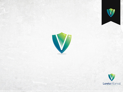 ( V ) abstract concept icon logo mariusfechete mark shield